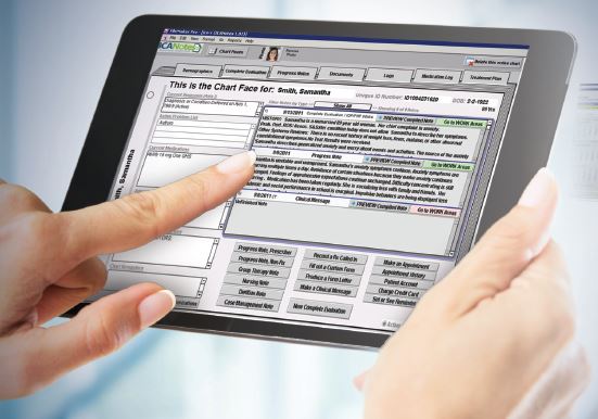 ICANotes Tablet-compatible behavioral health ehr software