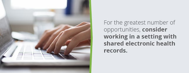 More opportunities are available in areas with shared electronic health records