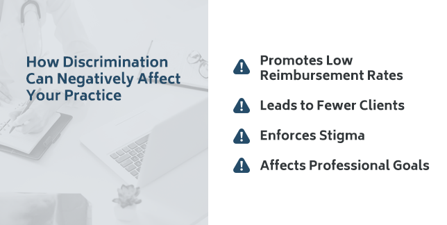 Four ways discrimination negatively impacts mental health practices