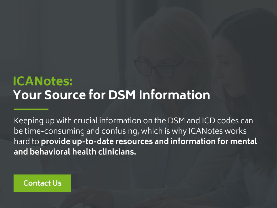 DSM Information ICD Code Updates