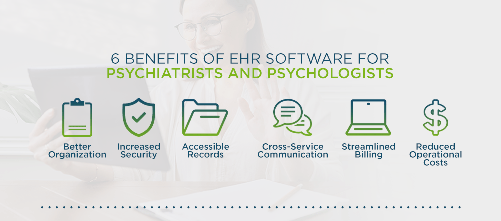 Top 6 Benefits of EHR Software for Psychologists and Psychiatrists