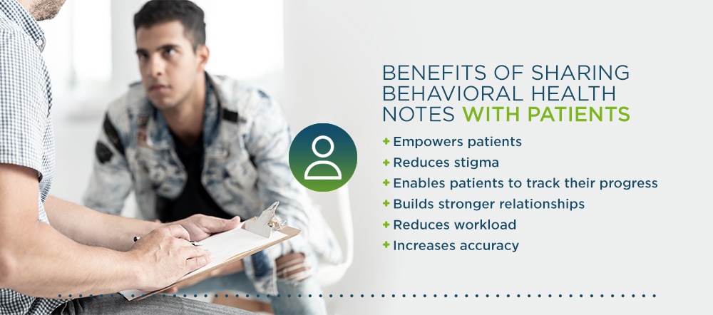 Benefits of Sharing Behavioral Health Notes with Patients