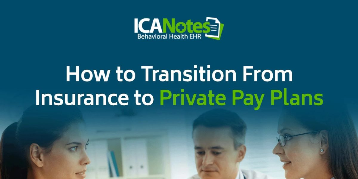 mental health professionals discussing how to transition from insurance to private pay plans